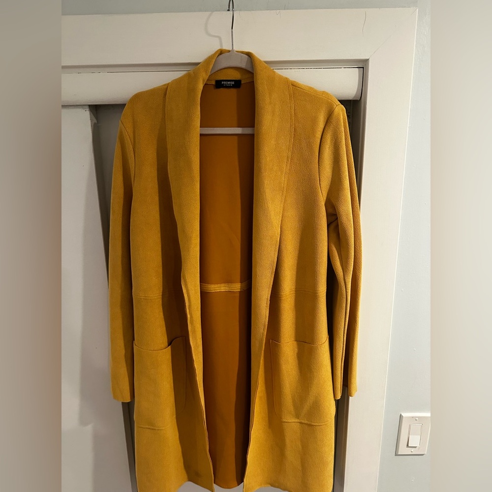 Premise Studio Mustard Coat Size Small